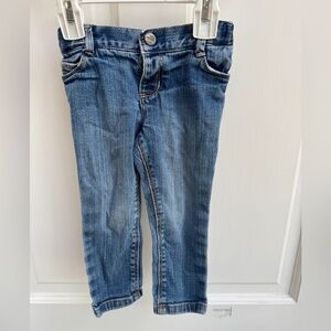 Old Navy 2T Girls Blue Denim Heart Jeans